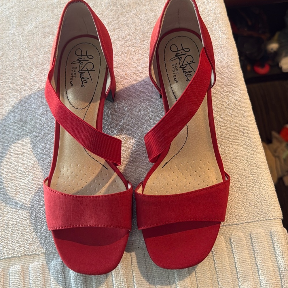 NWOT LifeStride Red Dress Shoes